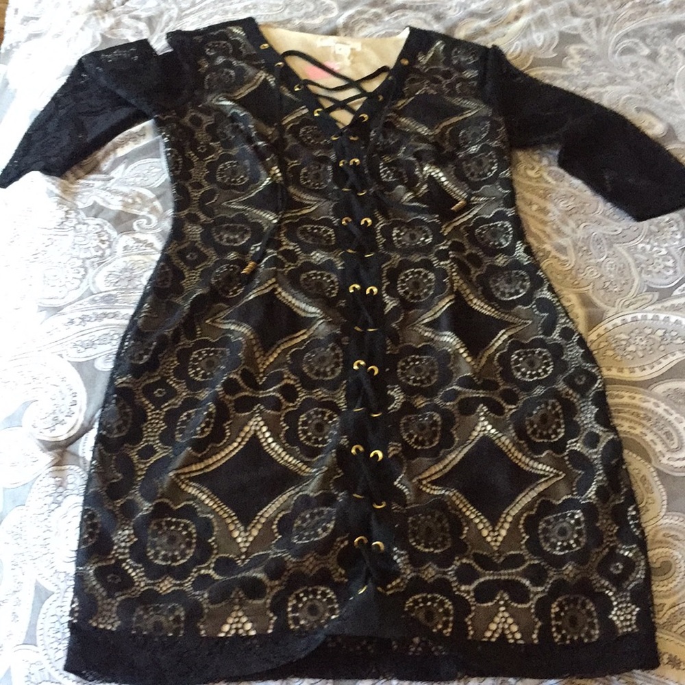Lace mini dress